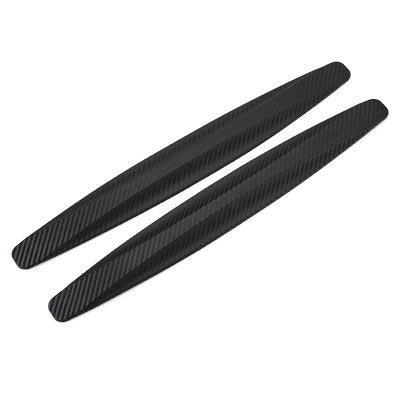 Pair of black carbon-fibre KZ Bumper Guard Strips