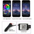 KZ RGB Fiber Optic Ambient Lighting Kit, app-controlled car interior lighting – photo 8