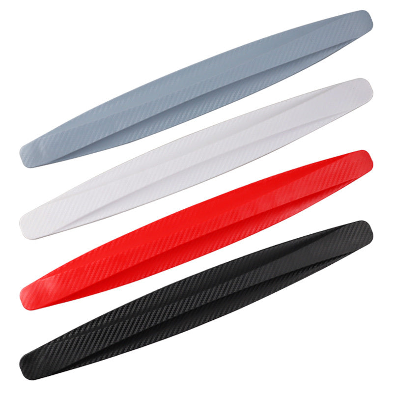 KZ Bumper Guard Strips stacked in black, red, white and grey carbon-fibre finishes
